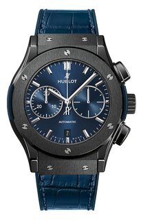 Часы classic fusion ceramic blue chronograph Hublot