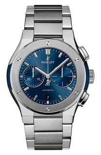 Часы classic fusion titanium bracelet blue Hublot