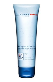 Очищающее и отшелушивающее средство для лица "2 в 1" men nettoyant exfoliant (125ml) Clarins