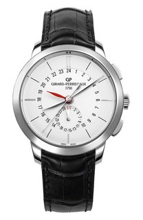 Часы dual time steel white Girard-Perregaux