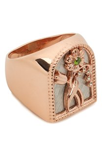 Печатка-арка с демантоидом Moonka