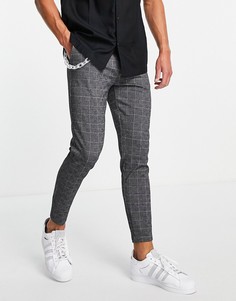Серые строгие брюки с матовой цепочкой Mauvais Lozere-Серый