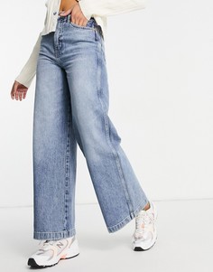 Джинсы с широкими штанинами светло-голубого оттенка индиго Wrangler Worldwide Sunny-Голубой