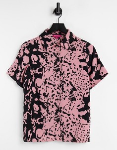 Рубашка с абстрактным принтом от комплекта Urban Threads-Многоцветный