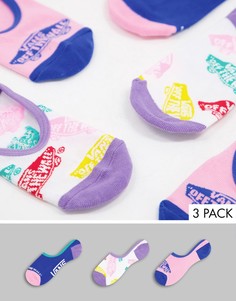 Набор разноцветных носков с разным дизайном Vans Skateboard Mix-Разноцветный