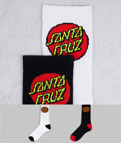 Набор из 2 пар разноцветных носков Santa Cruz Classic Dot-Разноцветный