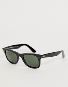 Классические солнцезащитные очки вайфареры черного цвета Ray-Ban Original-Черный