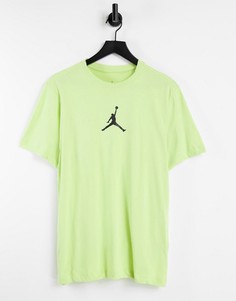 Футболка лаймового цвета Nike Jordan Jumpman-Зеленый цвет