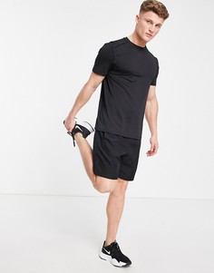 Черная футболка для бега из переработанного полиэстера New Look SPORT-Черный цвет