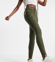 Зауженные джинсы карго цвета хаки Dr Denim Tall Lexy-Зеленый цвет