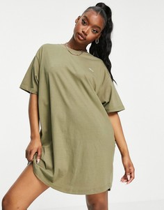 Платье-футболка в стиле oversized от Night Addict-Зеленый цвет