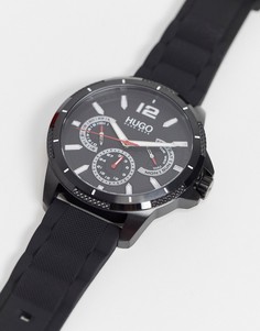 Мужские силиконовые часы черного цвета Hugo-Черный цвет