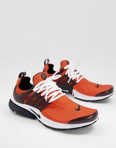 Оранжевые с черным кроссовки Nike Air Presto-Оранжевый цвет