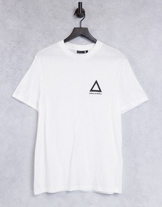 Белая футболка с принтом логотипа ASOS Unrvlld Supply-Белый
