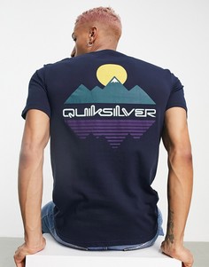 Темно-синяя футболка Quiksilver Reflect-Темно-синий