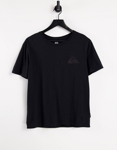 Черная футболка Quiksilver Standard-Черный цвет