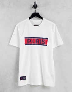 Белая футболка с логотипом Nike Jordan Paris Saint-Germain-Белый