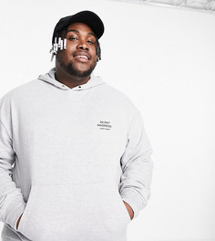 Серый худи с принтом логотипа (от комплекта) Night Addict Plus