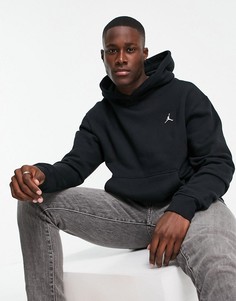 Черное флисовое худи без застежки Nike Jordan-Черный цвет