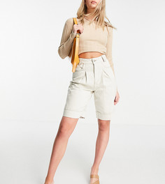 Классические шорты из органического хлопка цвета экрю Vero Moda Tall-Белый