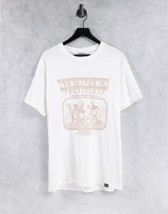 Белая футболка с принтом nacho macho Vintage Supply-Белый