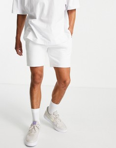 Белые трикотажные шорты Topman-Белый