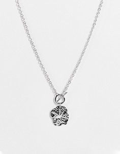 Серебристая цепочка с подвеской и Т-образной застежкой DesignB-Серебряный