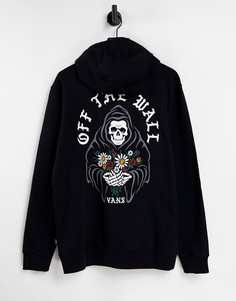 Худи черного цвета с принтом на спине Vans Bouquet-Черный цвет