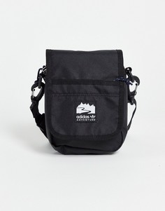 Черная сумка с ремешком через плечо adidas Originals Adventure-Черный цвет