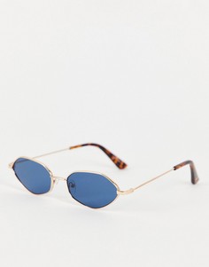 Солнцезащитные очки в ромбовидной оправе Skinnydip-Голубой