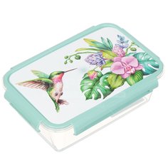 Контейнер пищевой пластик, 1.1 л, прямоугольный, Violet, Колибри, 3931142