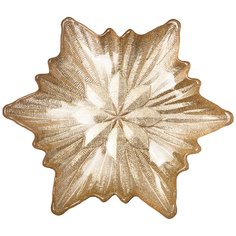 Н.Г СТ Блюдо SNOWFLAKE GOLD SHINY 21см 339-089