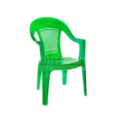 Кресло пластиковое 41х55х91 см, зеленое, Элластик-Пласт
