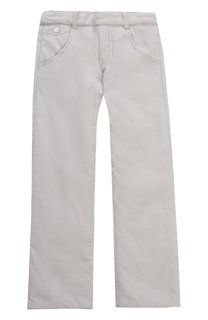 Хлопковые брюки прямого кроя с эластичной вставкой на поясе Tartine Et Chocolat