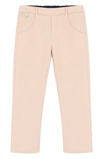 Хлопковые брюки прямого кроя с эластичной вставкой на поясе Tartine Et Chocolat