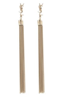 Серьги с подвесками-цепочками Saint Laurent