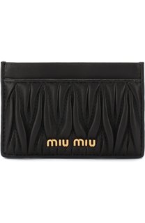 Кожаный футляр для кредитных карт Miu Miu