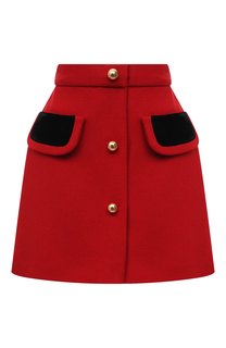 Шерстяная юбка Miu Miu