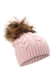 Шерстяная шапка с меховой отделкой Catya