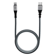 Кабель Vipe, Lightning (m) - USB Type-C (m), 1.2м, MFI, в оплетке, 3A, серый [vpcblmficlighnlngr] Noname