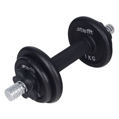 Гантель Starfit DB-713 1гант. 4кг без покр. черный (УТ-00019990)