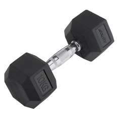 Гантель Starfit DB-301 1гант. 10кг обрезин. черный (УТ-00007103)