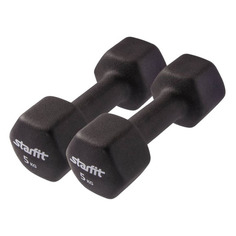 Набор гантелей Starfit DB-201 2гант. 5кг неопр. черный (УТ-00020391)