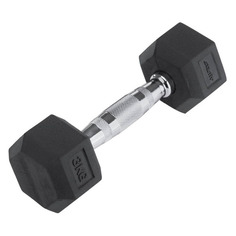Гантель Starfit DB-301 1гант. 3кг обрезин. черный (УТ-00007096)