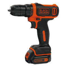 Дрель-шуруповерт BLACK+DECKER BDCDD12-QW 1.5Ач, с одним аккумулятором