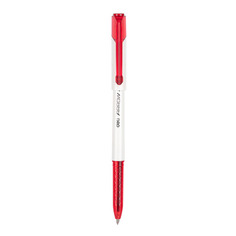 Ручка шариков. Deli Arrow EQ23-RD белый/красный d=0.7мм красные (1шт) 12 шт./кор.
