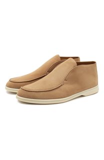 Замшевые ботинки open walk Loro Piana