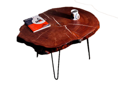 Журнальный стол whiteandbrounslab (swiftslab) коричневый 92.0x55.0x70.0 см.