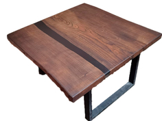 Журнальный стол resinsquare (swiftslab) коричневый 95x55x95 см.