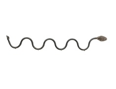 Вешалка настенная snake (kare) черный 73x11x6 см.